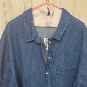Old Navy Classic Blue Chambray Dress 3X